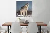 MuchoWow® Poster Husky im Schnee 75x75 cm - Wand Dekoration Produktbild-Vorschau 2