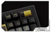 A close-up shot of a mechanical keyboard, focusing on the keys and a rotary dial. Produktbild-Vorschau