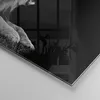 Bilder auf glas - Einteilig - Löwe Gähnen Schwarz und Weiß Produktbild-Vorschau 5