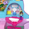 A Polly Pocket playset featuring a kangaroo and joey theme, with miniature figures and accessories. Podgląd zdjęcia produktu