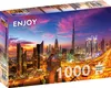 Puzzle 1000 elementów Enjoy – Poranek nad centrum Dubaju Podgląd zdjęcia produktu 1