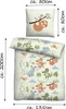 Bettwäsche 135x200/80x80cm 2-teilig Dschungel – Microfaser Produktbild-Vorschau 3