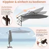 COSTWAY Ampelschirm mit Sandsäcke, Ø300cm Sonnenschirm mit Produktbild-Vorschau 7
