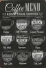 vianmo Holzschild 18x12 cm Coffee Menu Espresso Latte Flat Produktbild-Vorschau 1