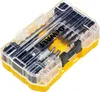 A set of screwdriver bits in a clear plastic case with a yellow base. Produktbild-Vorschau