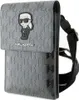 Karl Lagerfeld Saffiano Monogramm Ikonik Tasche - Silber Produktbild-Vorschau 1