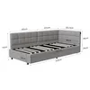 INONEFT Polsterbett 90x200cm mit LED und USB, Jugendbett Produktbild-Vorschau 6