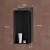 doporro Niche de Douche à Carreler Noir 30x60cm Étagère Voir les images du produit 7