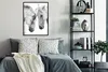 MuchoWow® Gerahmtes Poster Pferd - Tiere - Porträt - Weiß Produktbild-Vorschau 5