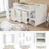 MODFU Hochbett Kinderbett 90x200cm mit Rausfallschutz, Produktbild-Vorschau 3