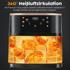 Airfryer 10,5L XL Heißluftfritteuse mit Produktbild-Vorschau 2