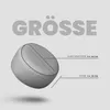 Bodenkissen Hellgrau Ø54cm, Sitzpouf für Kinderzimmer, Produktbild-Vorschau 3