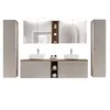 Spiegelschrank 80cm mit LED PUEBLA-56-TAUPE in taupe mit Produktbild-Vorschau 9