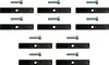 A set of drainage channels and bolts arranged on a white background. Anteprima dell’immagine prodotto