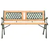 Gartenbank 122 cm Gusseisen und Massivholz Tanne Produktbild-Vorschau 2