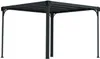 A dark gray metal pergola structure on a white background. Podgląd zdjęcia produktu