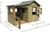 SOULET Spielhaus Hacienda mit Anbau Gartenhütte Holzhaus Produktbild-Vorschau 4