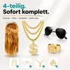 4 in 1 Vokuhila Set für Fasching & Karneval – mit Assi Produktbild-Vorschau 2