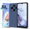 A phone case and screen protector are displayed against a white background. Produktbild-Vorschau