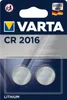A retail package containing two VARTA CR2016 lithium coin cell batteries. Anteprima dell’immagine prodotto