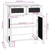 vidaXL Sideboard Weiß 60x30x75 cm Massivholz Kiefer und Produktbild-Vorschau 9