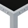 vidaXL Gartentisch 130x130x72 cm Grau Stahl und Glas Produktbild-Vorschau 2