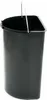 A black plastic bucket with a metal handle against a white background. Produktbild-Vorschau