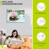 ARTland Leinwandbild Rosa Seerose Größe: 60x45 cm Produktbild-Vorschau 3