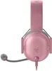 A pink and gray Razer Blackshark V2 X gaming headset is shown against a white background. Produktbild-Vorschau