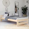 Holzbett 90x200 cm mit Lattenrost Modern Bett Bed Kiefer Produktbild-Vorschau 3