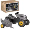 SMOBY Trattore XXL Grigio trattore a pedali con rimorchio Anteprima dell’immagine prodotto 5