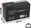 Multipower - MP8-12C - 12 Volt 8Ah Pb Produktbild-Vorschau 5