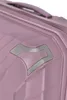 A close-up of a pink suitcase with a metallic accent. Produktbild-Vorschau