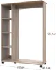 A product image of a wardrobe organizer with dimensions indicated. Náhľad obrázku produktu