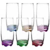 6 Longdrinkgläser 370ml mit farbigem Boden Bargläser Produktbild-Vorschau 3