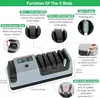 5 in 1 Electric Knife Sharpener - 3 Rotation Speeds, Grey Produktbild-Vorschau 6