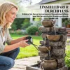 Outsunny Springbrunnen 5-stufig Gartenbrunnen mit LED Produktbild-Vorschau 6