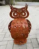 Eule filigran 3D Optik Höhe 60cm Edelrost Gartendeko Produktbild-Vorschau 2