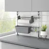 vidaXL Küchenorganisator Verstellbar Aluminium Produktbild-Vorschau 2