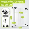 BOMI® Türschutzgitter Ohne Bohren 63-251 cm | 90° Produktbild-Vorschau 2