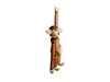 A wooden monkey toy hanging from a rod. Anteprima dell’immagine prodotto