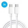 3x USB-C Ladekabel 1m – USB-C auf USB-C 20W Produktbild-Vorschau 1