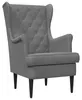 Fauteuil vidaXL avec repose-pieds, lot de 2, gris foncé, en Voir les images du produit 4