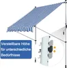 Klemmmarkise mit Handkurbel höhenverstellbar Produktbild-Vorschau 6