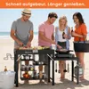 Warmounts Grilltisch Klappbar 110x45x75 cm, BBQ Produktbild-Vorschau 5