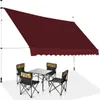 GOPLUS Klemmmarkise 350cm breit, Terrassenmarkise ohne Produktbild-Vorschau 1