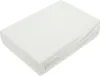 A white fitted sheet is folded and placed on a white background. Produktbild-Vorschau