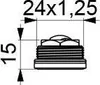 A technical drawing with dimensions of a nozzle. Anteprima dell’immagine prodotto