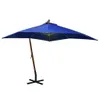 vidaXL Parapluie avec mât bleu azur 3x3 m bois de sapin Voir les images du produit 7