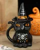 Halloween Tasse Schwarze Katze mit Deckel – Keramik Produktbild-Vorschau 2